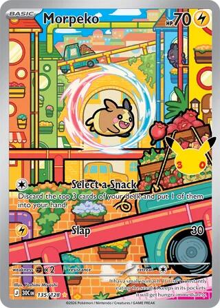 Morpeko - 135/128 - ME: 30th Celebration (30C) NM *FOIL*