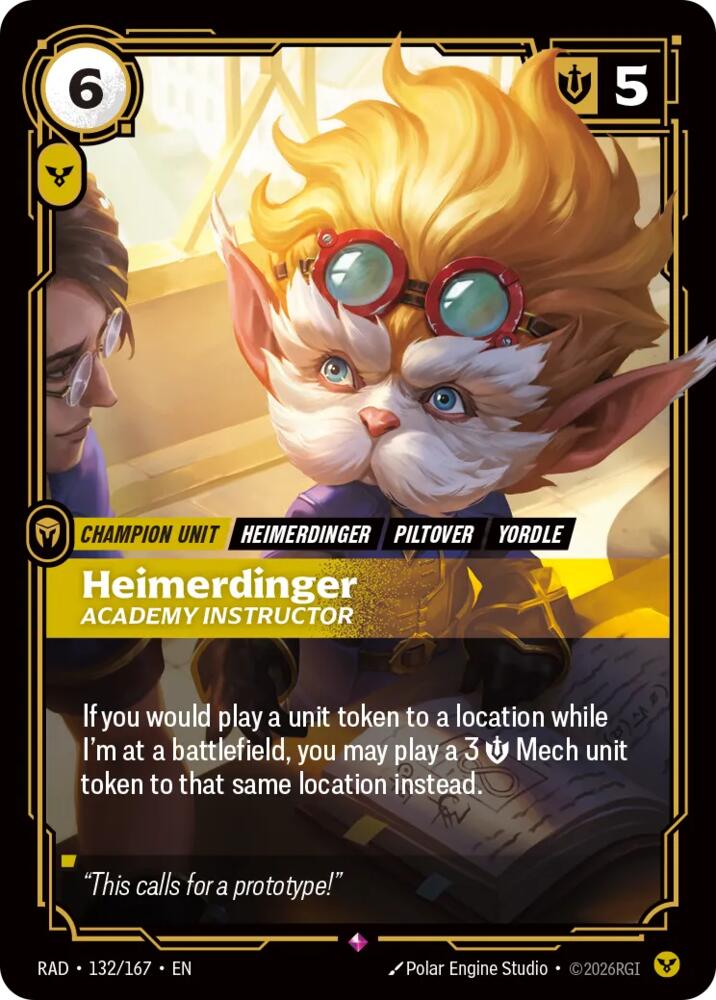 Heimerdinger, Academy Instructor - Radiance (RAD) NM