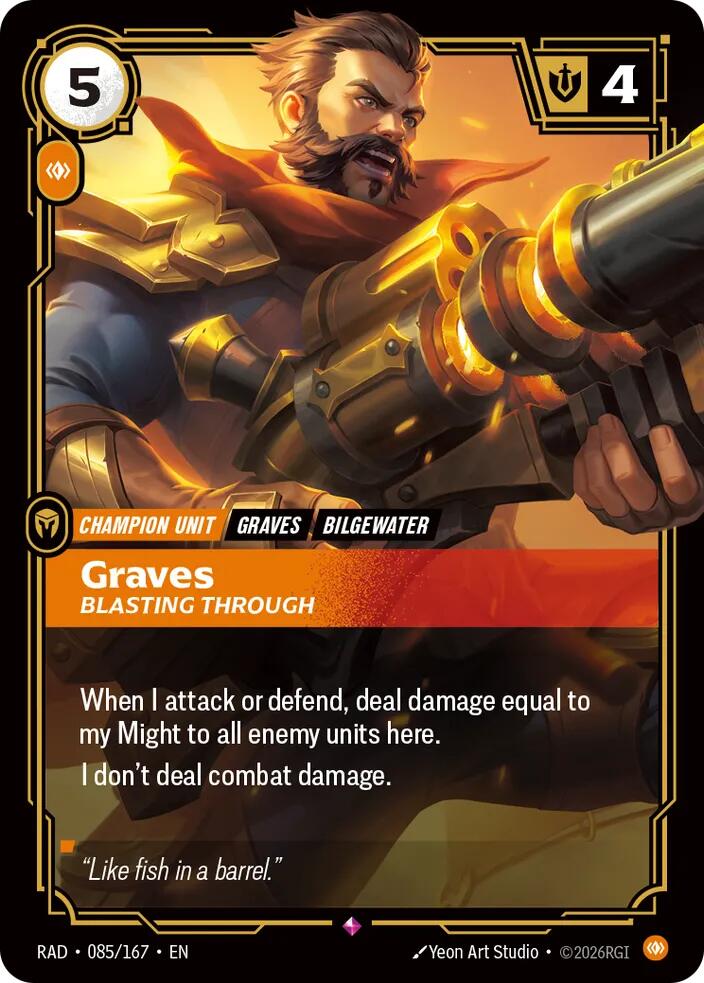 Graves, Blasting Through - Radiance (RAD) NM *FOIL*