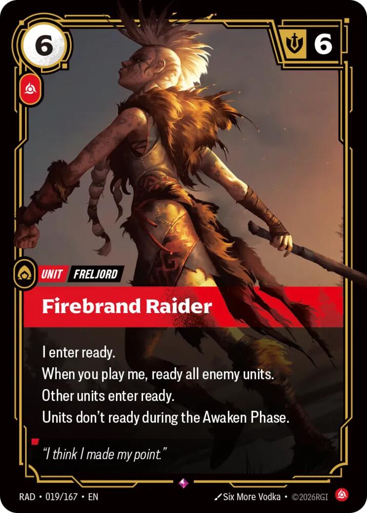 Firebrand Raider - Radiance (RAD) NM
