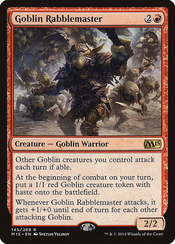 Goblin Rabblemaster - Magic 2015 (M15) (M15) NM