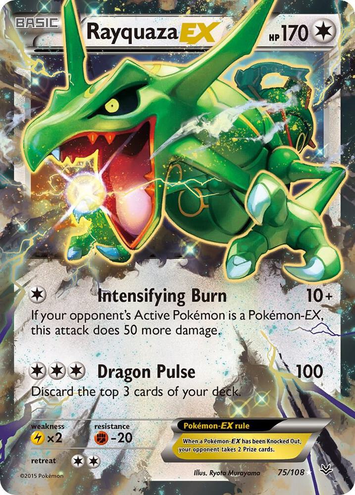 Rayquaza EX (75) - XY - Roaring Skies (ROS) NM *FOIL*