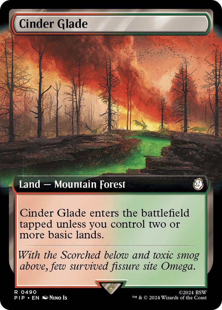 Cinder Glade (Extended Art) - Universes Beyond: Fallout (PIP) *FOIL*