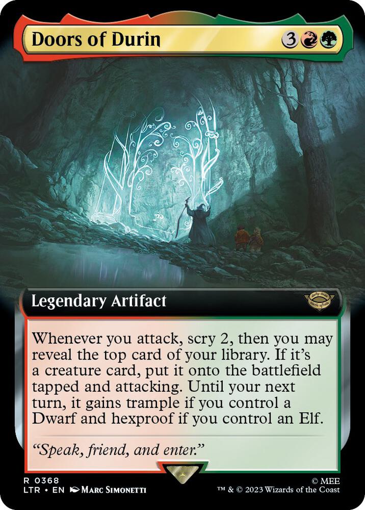 Doors of Durin (Extended Art) - Universes Beyond: The Lord of the Rings: Tales of Middle-earth (LTR) *FOIL*