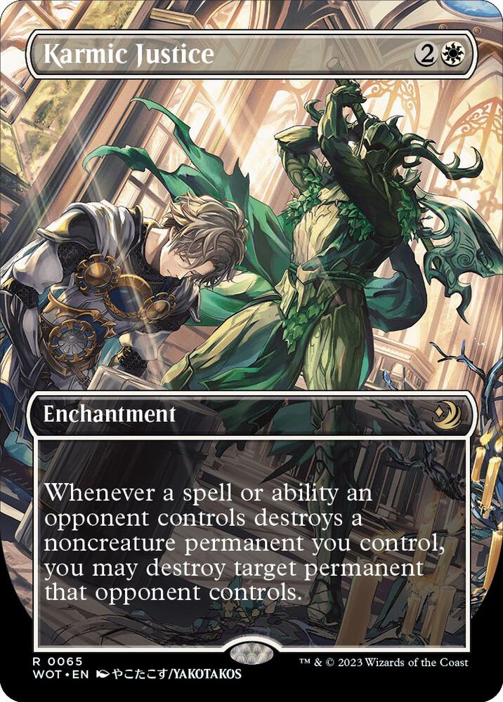 Karmic Justice (Anime Borderless) - Wilds of Eldraine: Enchanting Tales (WOT) NM