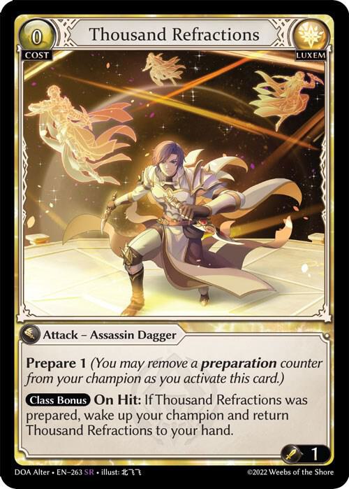 Thousand Refractions - Dawn of Ashes Alter Edition (DOA Alter)