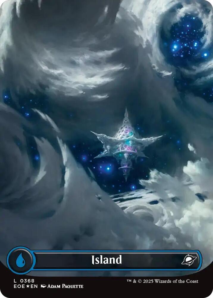 Island (0368) (Borderless) (Galaxy Foil) - Edge of Eternities (EOE) *GALAXY FOIL*