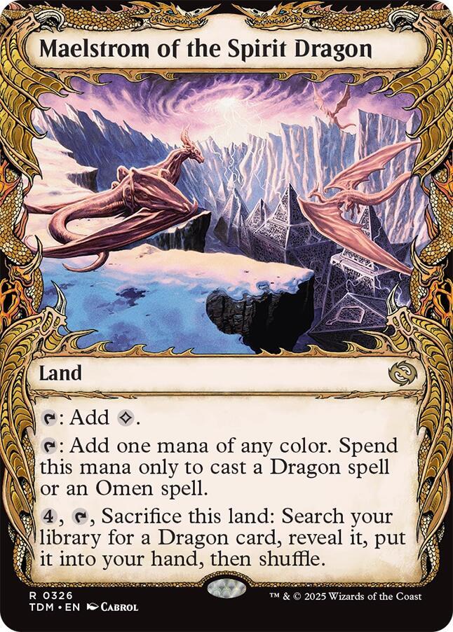 Maelstrom of the Spirit Dragon (Showcase) - Tarkir: Dragonstorm (TDM) *FOIL*