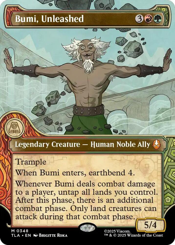 Bumi, Unleashed (Showcase) - Avatar: The Last Airbender (TLA) NM