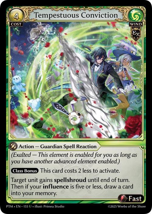Tempestuous Conviction (Curio Foil) - Phantom Monarchs (PTM)