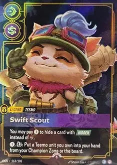 Teemo - Swift Scout - Riftbound Organized Play Promotional Cards (OPP) NM *FOIL*
