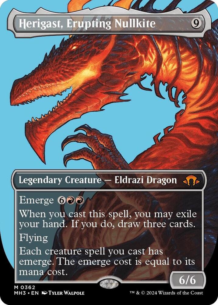 Herigast, Erupting Nullkite (Borderless) - Modern Horizons 3 (MH3) NM