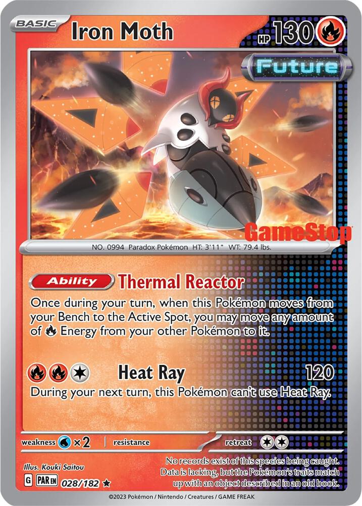 Iron Moth - 028/182 (Gamestop Promo) SEALED