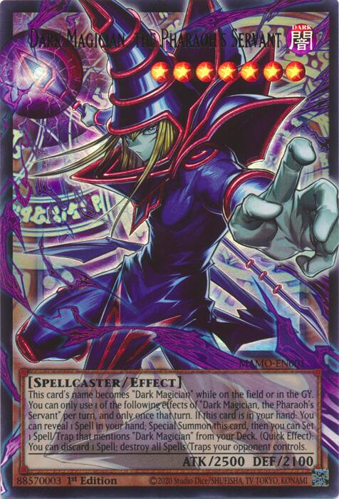 Dark Magician, the Pharaoh's Servant (Extended Art) - Magnificent Monsters (MAMO) Magnificent Monsters ULTRA RARE