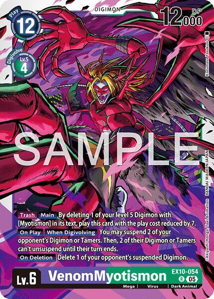 VenomMyotismon - Sinister Order (EX10) Sinister Order NM