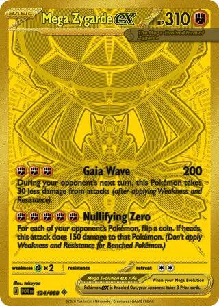 Mega Zygarde ex - 124/088 - ME03: Perfect Order (POR) ME03: Perfect Order NM
