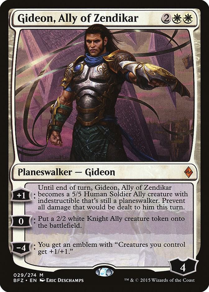 Gideon, Ally of Zendikar - Battle for Zendikar (BFZ) LP