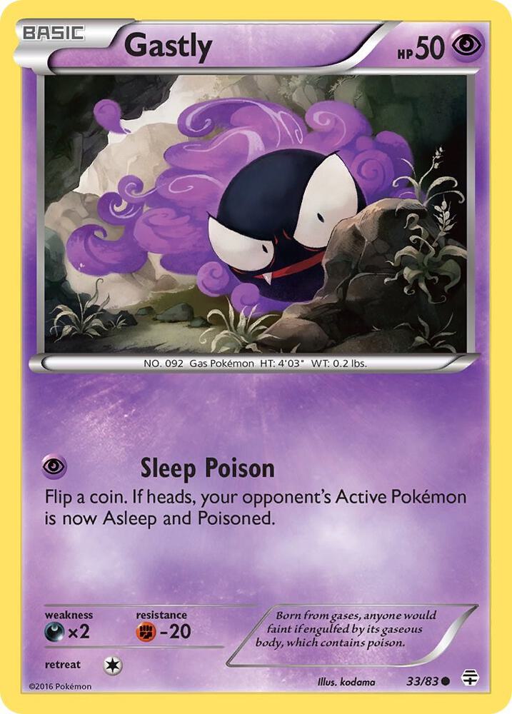 Gastly - Generations (GEN) REVERSE HOLO NM