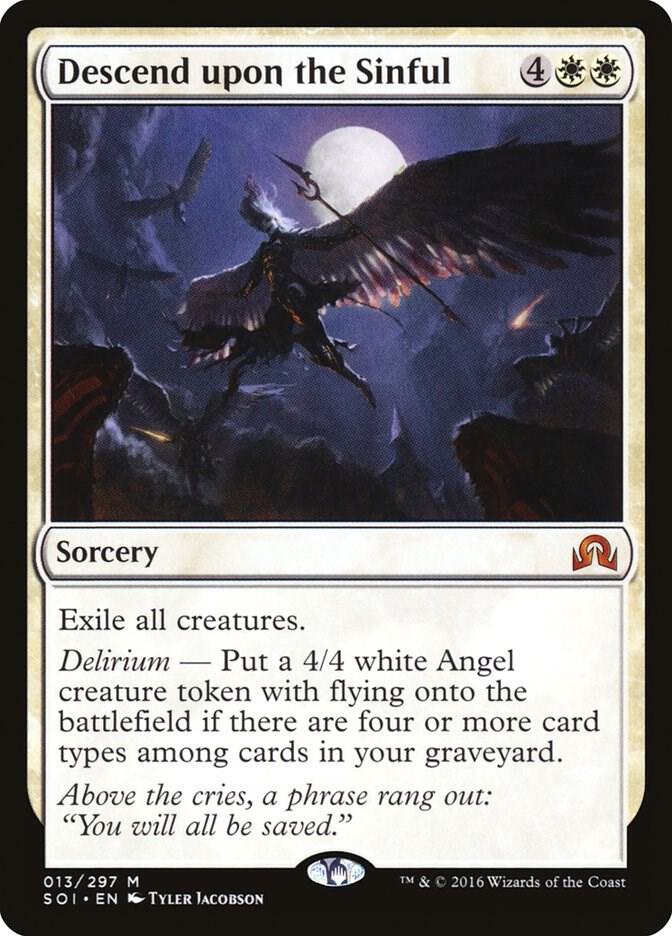 Descend upon the Sinful - Shadows over Innistrad (SOI) NM