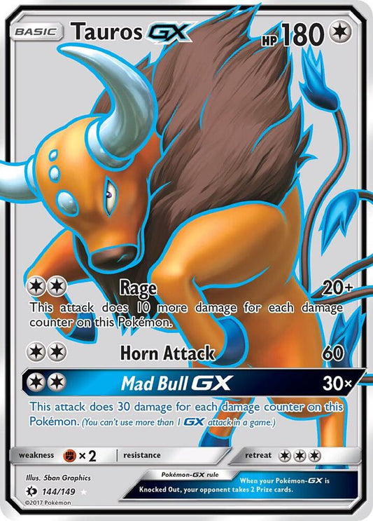 Tauros GX (Full Art) - SM Base Set (SM01) NM *FOIL*