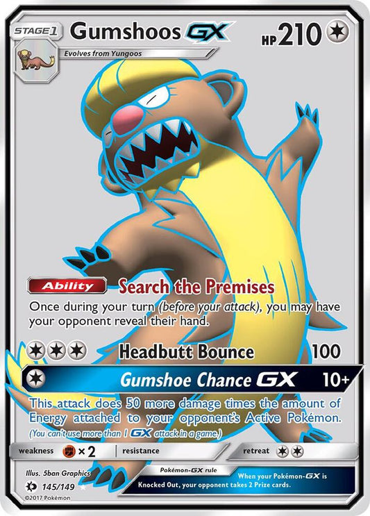 Gumshoos GX (Full Art) - SM Base Set (SM01) LP *FOIL*