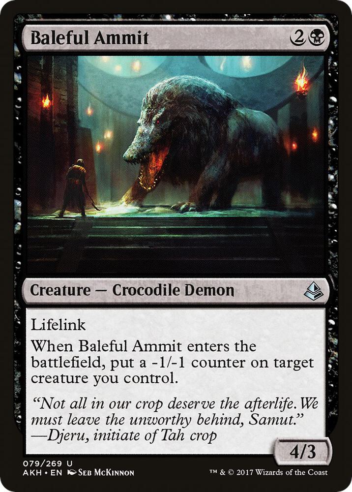 Baleful Ammit - Amonkhet (AKH) NM