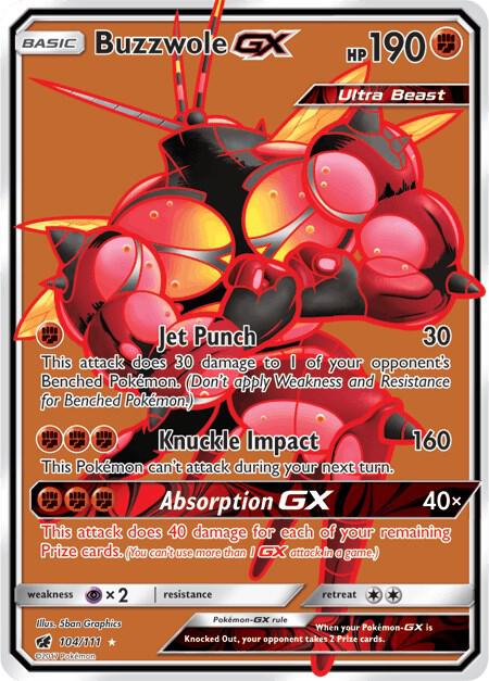 Buzzwole GX (Full Art) - SM - Crimson Invasion (SM04) LP *FOIL*