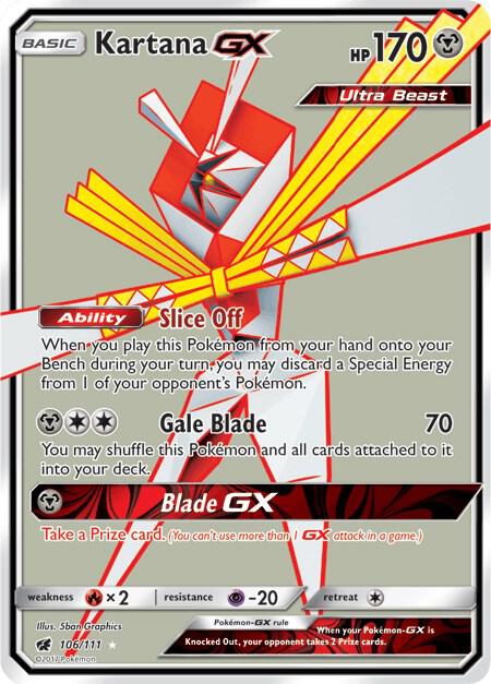 Kartana GX (Full Art) - SM - Crimson Invasion (SM04) NM *FOIL*