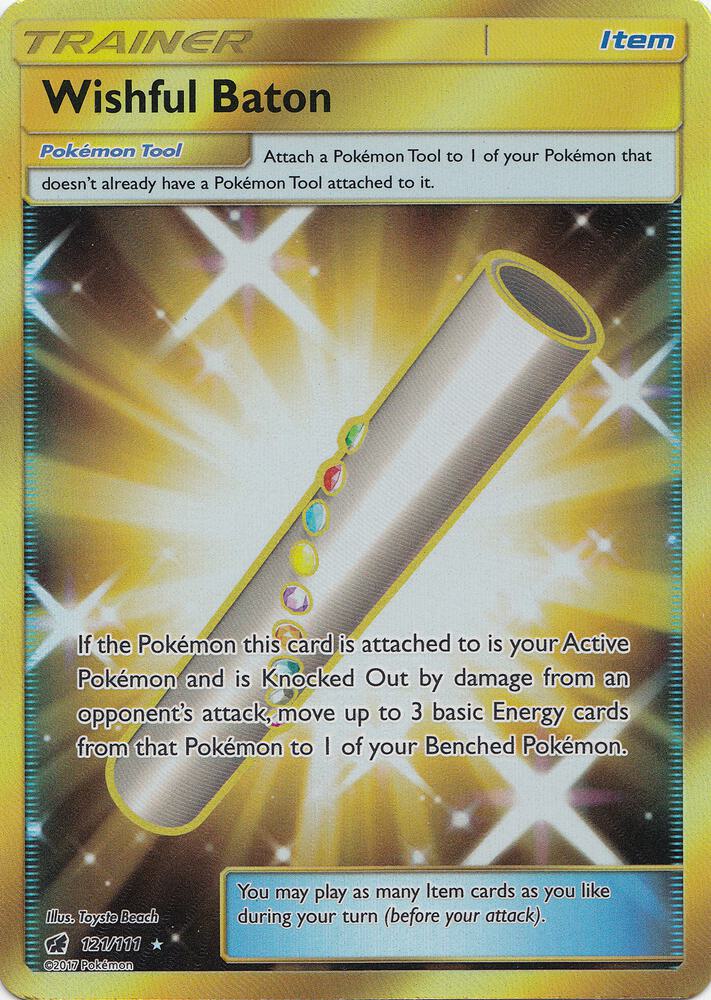 Wishful Baton (Secret) - SM - Crimson Invasion (SM04) NM *FOIL*