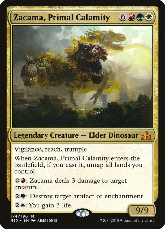 Zacama, Primal Calamity - Rivals of Ixalan (RIX) LP