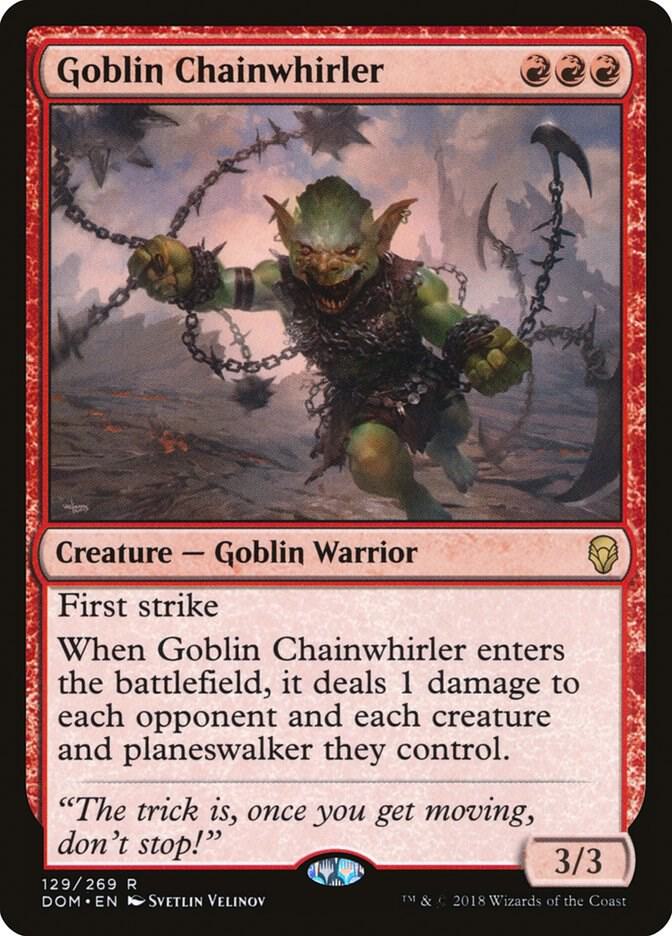 Goblin Chainwhirler - Dominaria (DOM) NM