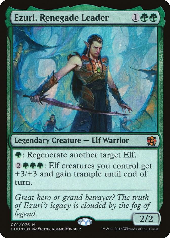 Ezuri, Renegade Leader - Duel Decks: Elves vs. Inventors (DDU) LP *FOIL*
