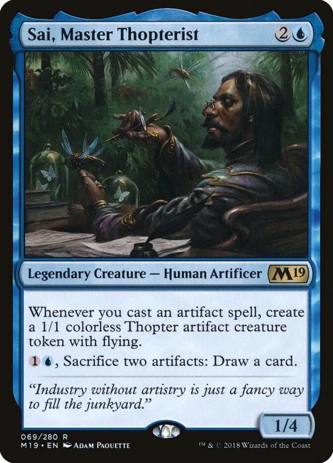 Sai, Master Thopterist - Core Set 2019 (M19) NM
