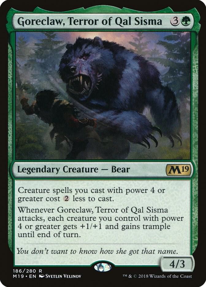 Goreclaw, Terror of Qal Sisma - Core Set 2019 (M19) LP *FOIL*