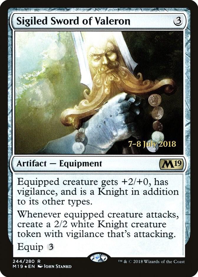 Sigiled Sword of Valeron - Prerelease Cards (PRE) NM *FOIL*