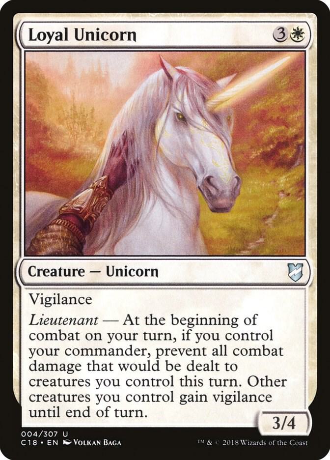 Loyal Unicorn - Commander 2018 (C18) NM