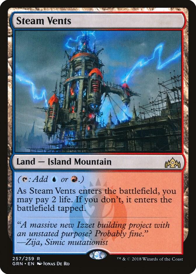 Steam Vents - Guilds of Ravnica (GRN) NM