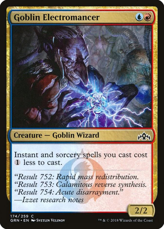 Goblin Electromancer - Guilds of Ravnica (GRN) LP *FOIL*