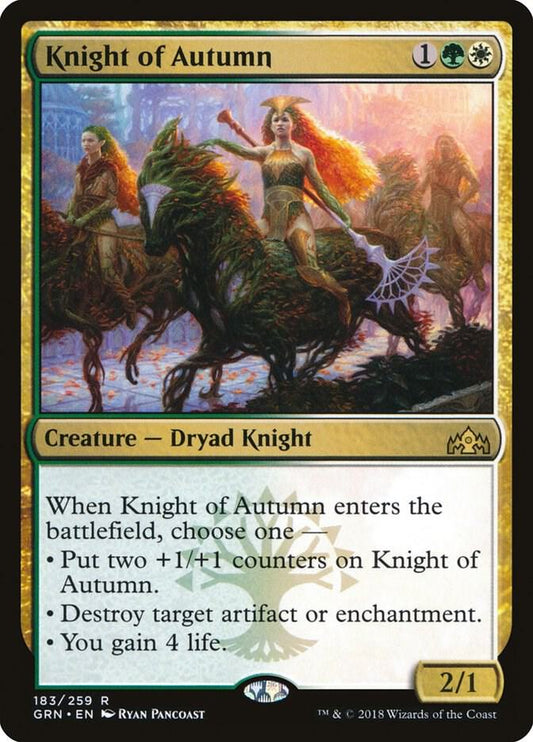 Knight of Autumn - Guilds of Ravnica (GRN) NM