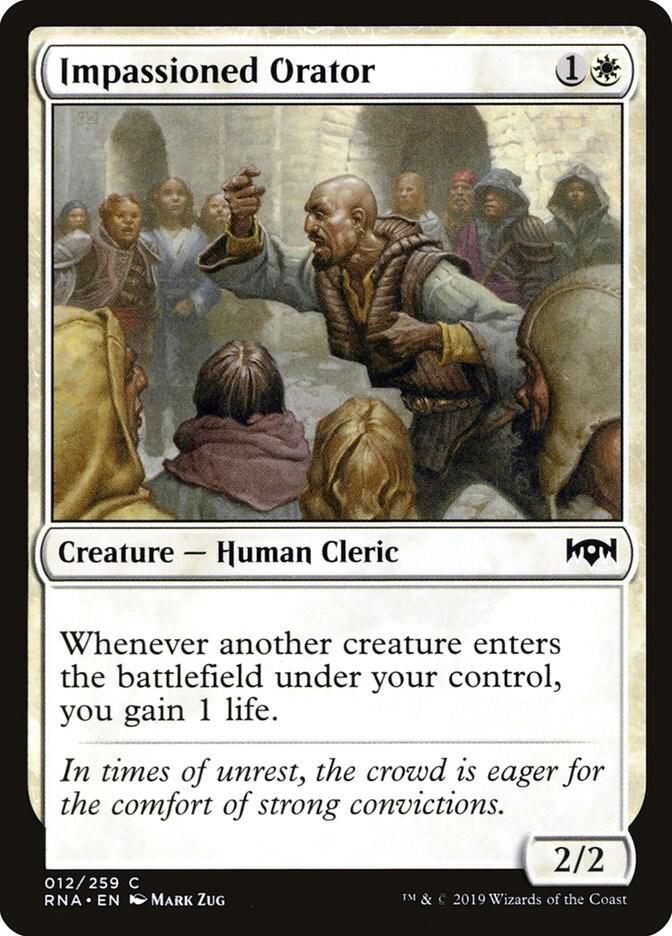 Impassioned Orator - Ravnica Allegiance (RNA) NM *FOIL*