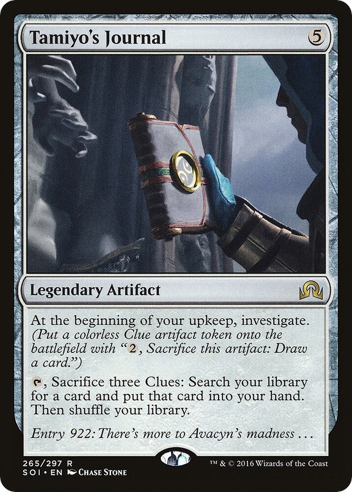 Tamiyo's Journal (Entry 922) - Shadows over Innistrad (SOI) NM