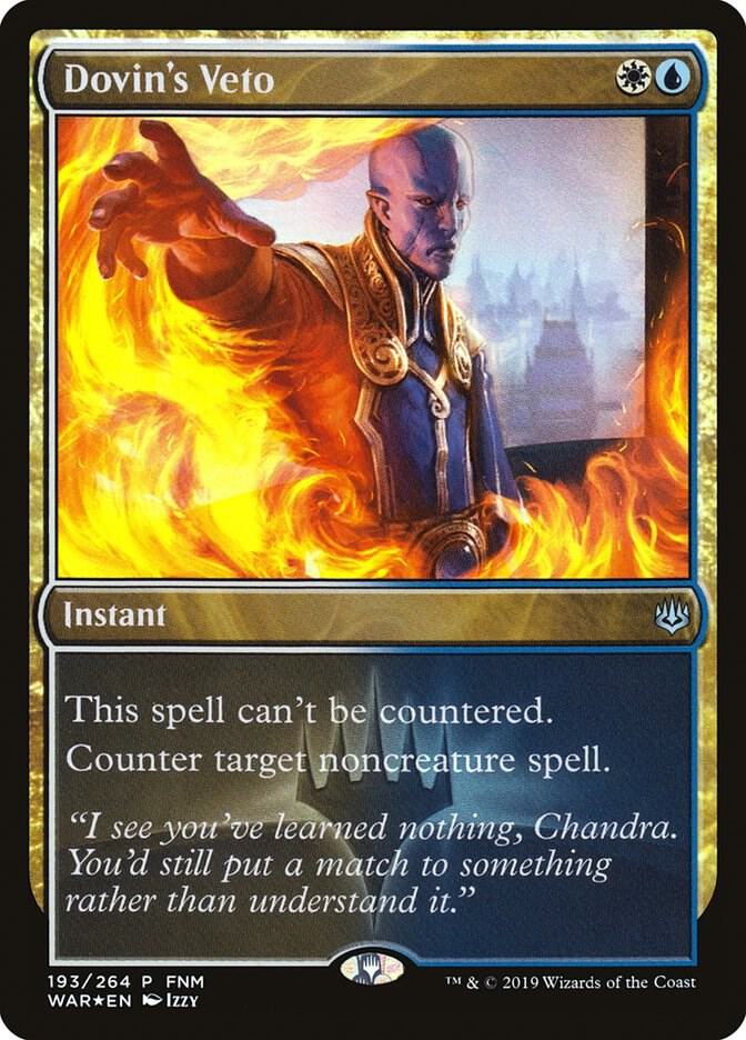 Dovin's Veto - FNM Promos (FNM) NM *FOIL*