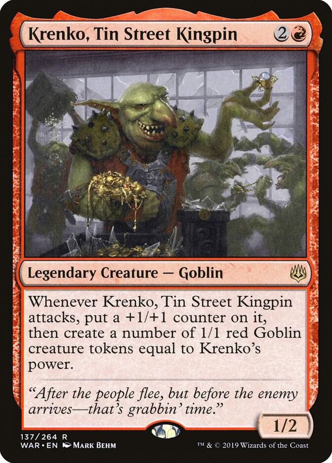 Krenko, Tin Street Kingpin - War of the Spark (WAR) NM