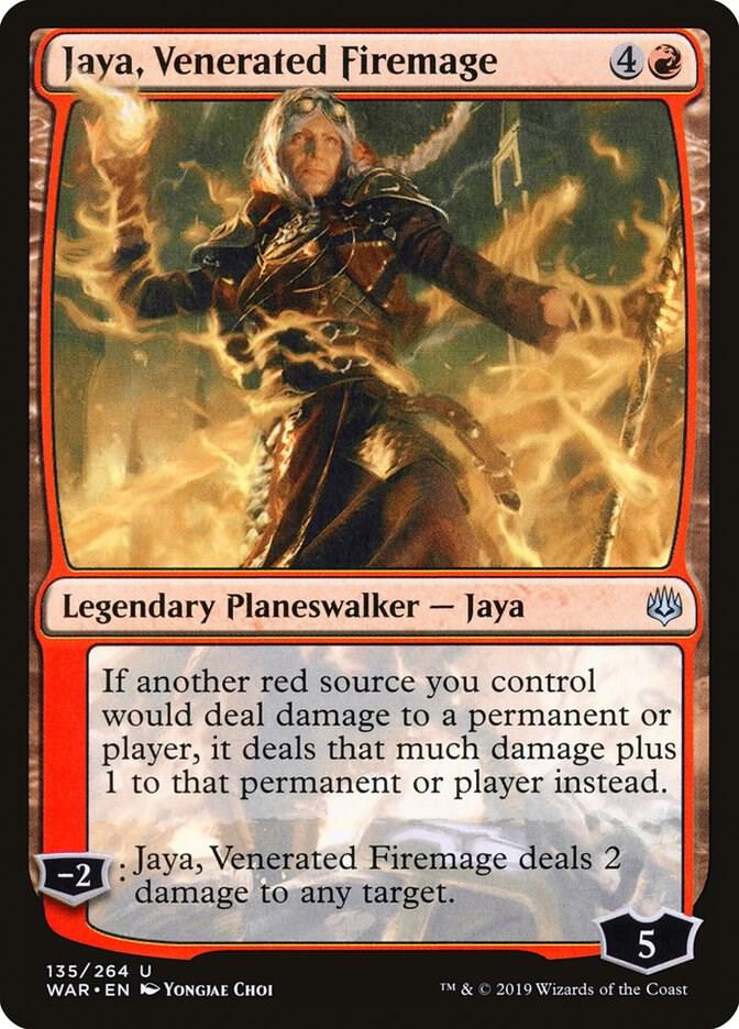 Jaya, Venerated Firemage - War of the Spark (WAR) NM *FOIL*