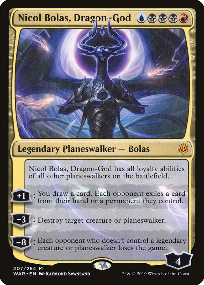 Nicol Bolas, Dragon-God - War of the Spark (WAR) NM