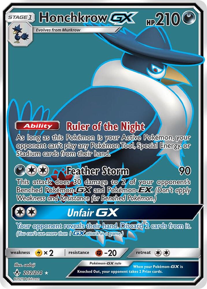 Honchkrow GX (Full Art) - SM - Unbroken Bonds (SM10) NM *FOIL*