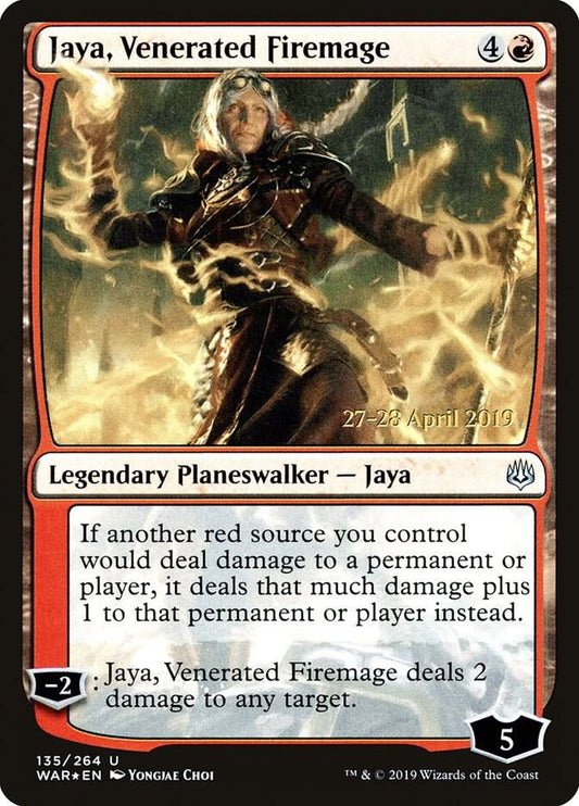 Jaya, Venerated Firemage - Prerelease Cards (PRE) LP *FOIL*
