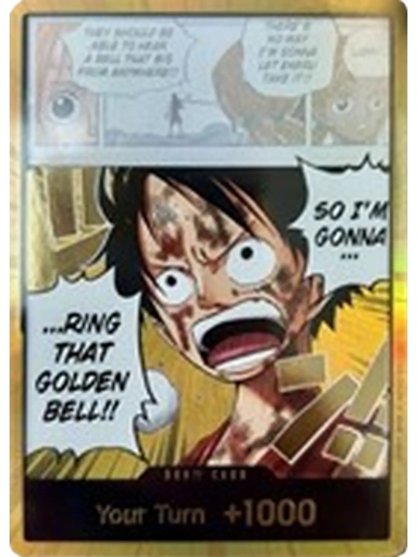 DON!! Card (Luffy) (Gold) - Adventure on Kami's Island (OP15-EB04) NM *FOIL*