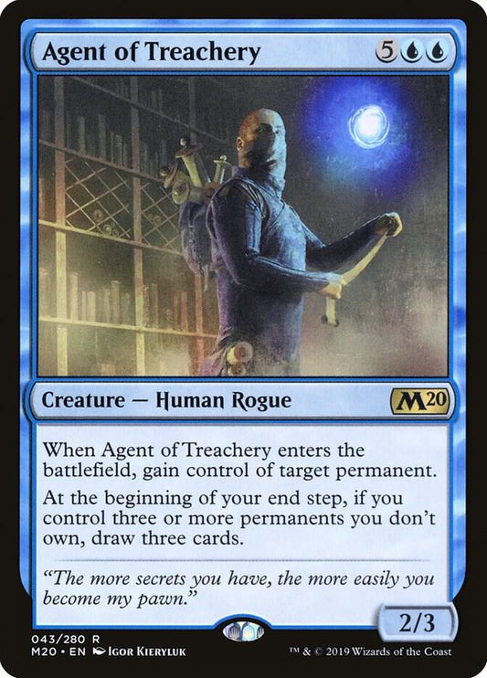 Agent of Treachery - Core Set 2020 (M20) NM *FOIL*