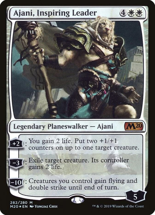 Ajani, Inspiring Leader - Core Set 2020 (M20) LP *FOIL*